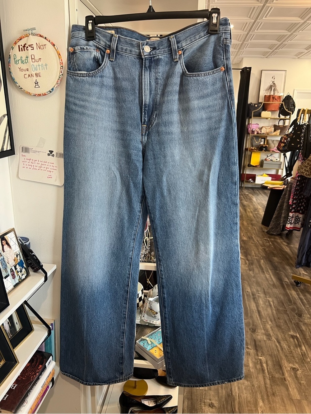 Levi's Relaxed Wide-Leg Jeans - Medium Blue Fade